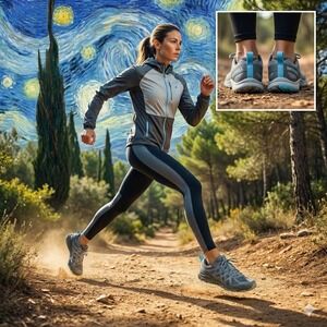 Merrell Womens Bare Access Flex 2 E-Mesh Trail Running Shoes Grey J82314 Sz 10.5